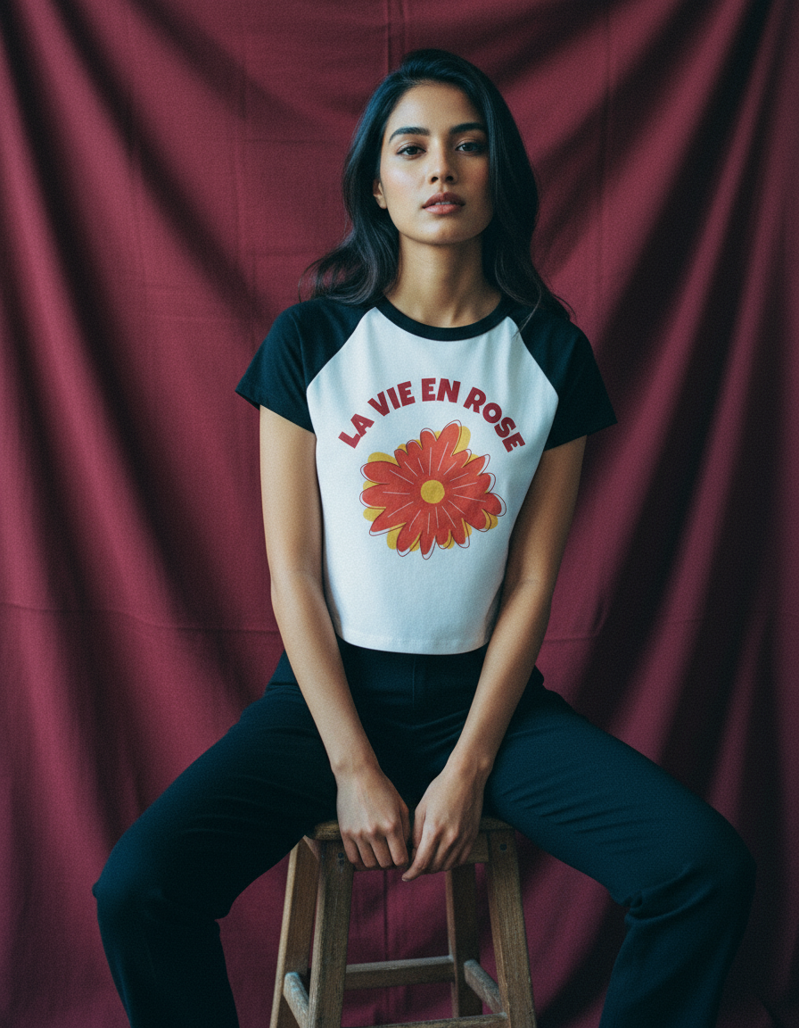 The "La Vie en Rose" Women’s Baby Tee