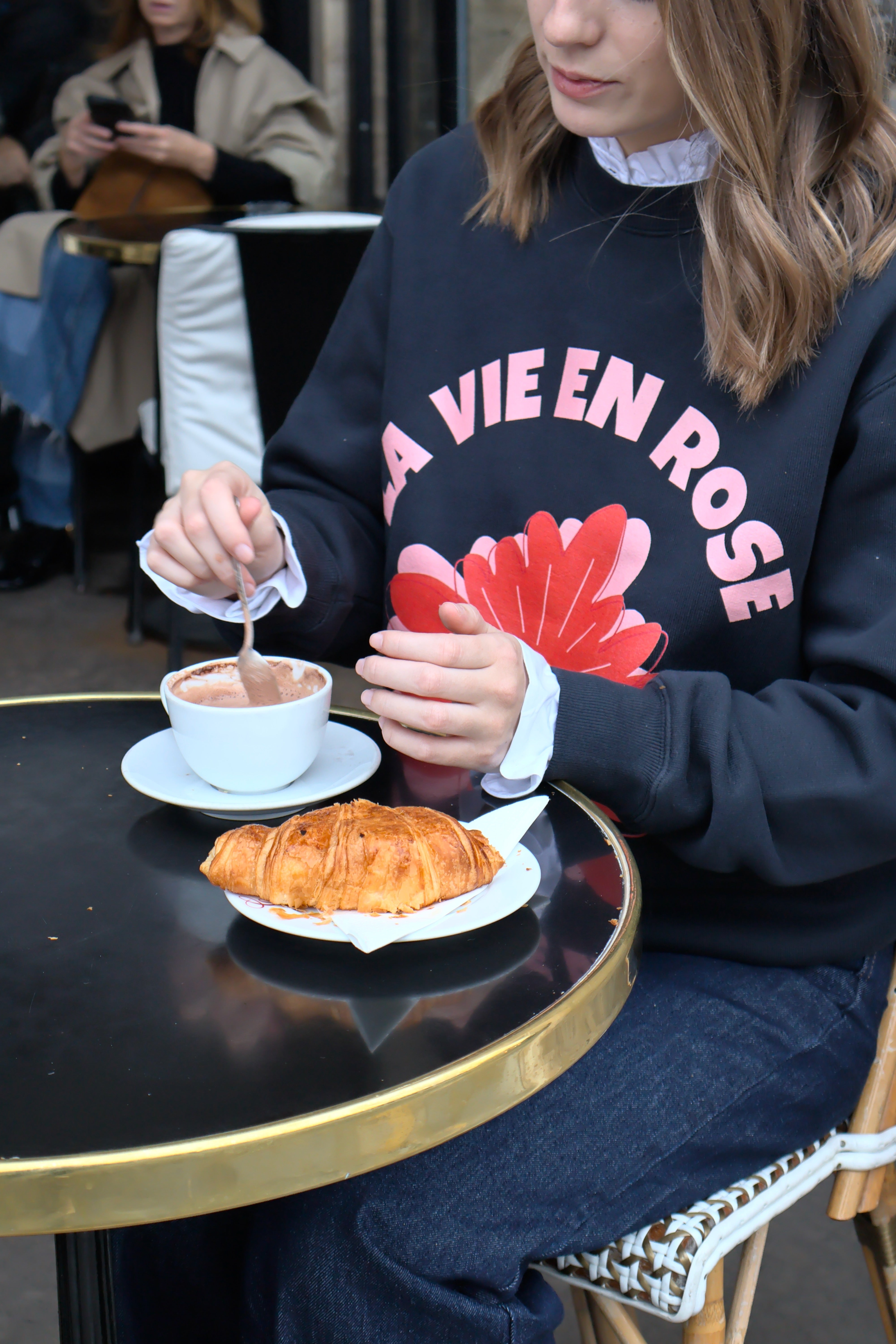The " La vie en rose " Oversized heavyweight sweatshirt