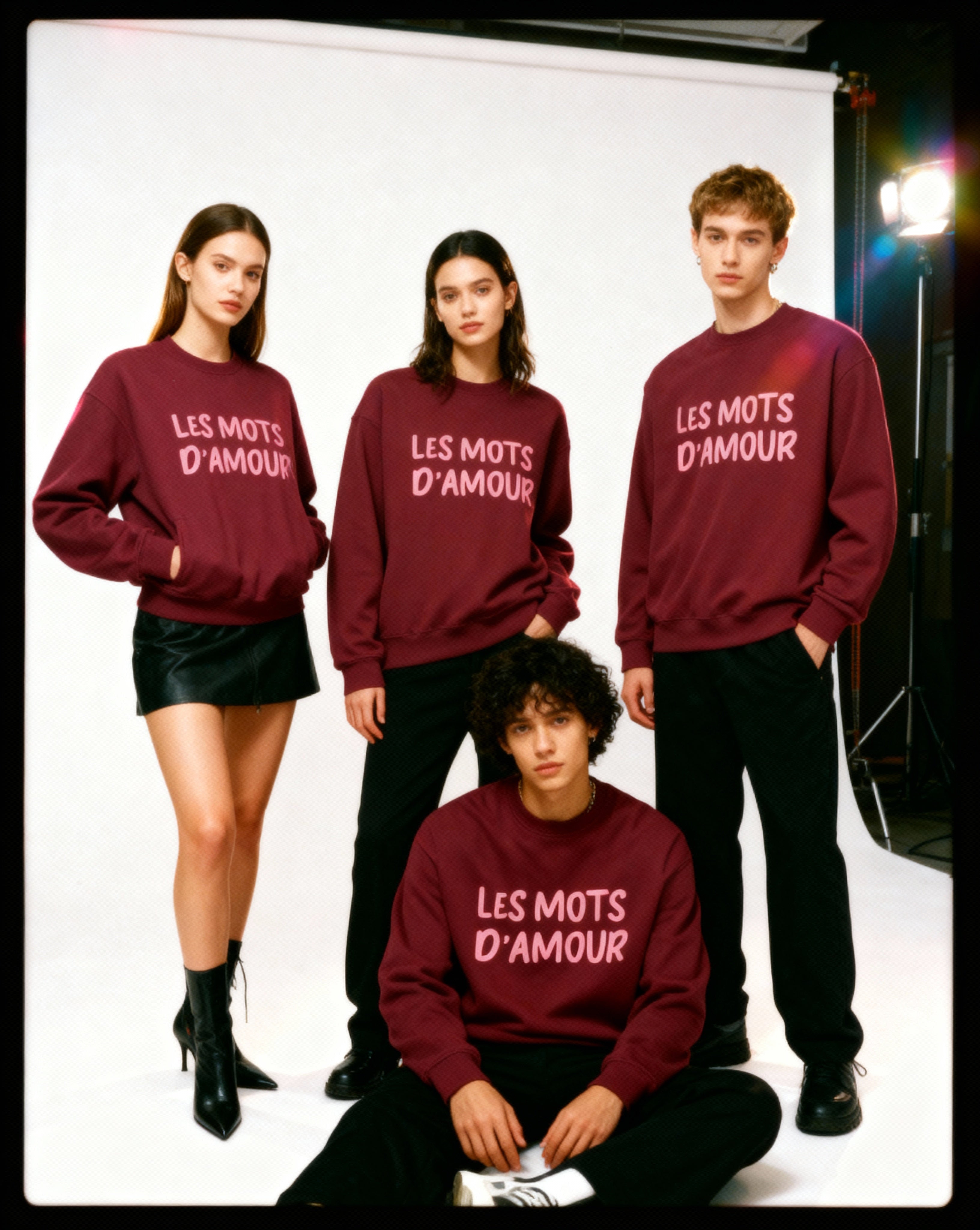 The " Les mots d'Amour" Oversized heavyweight sweatshirt