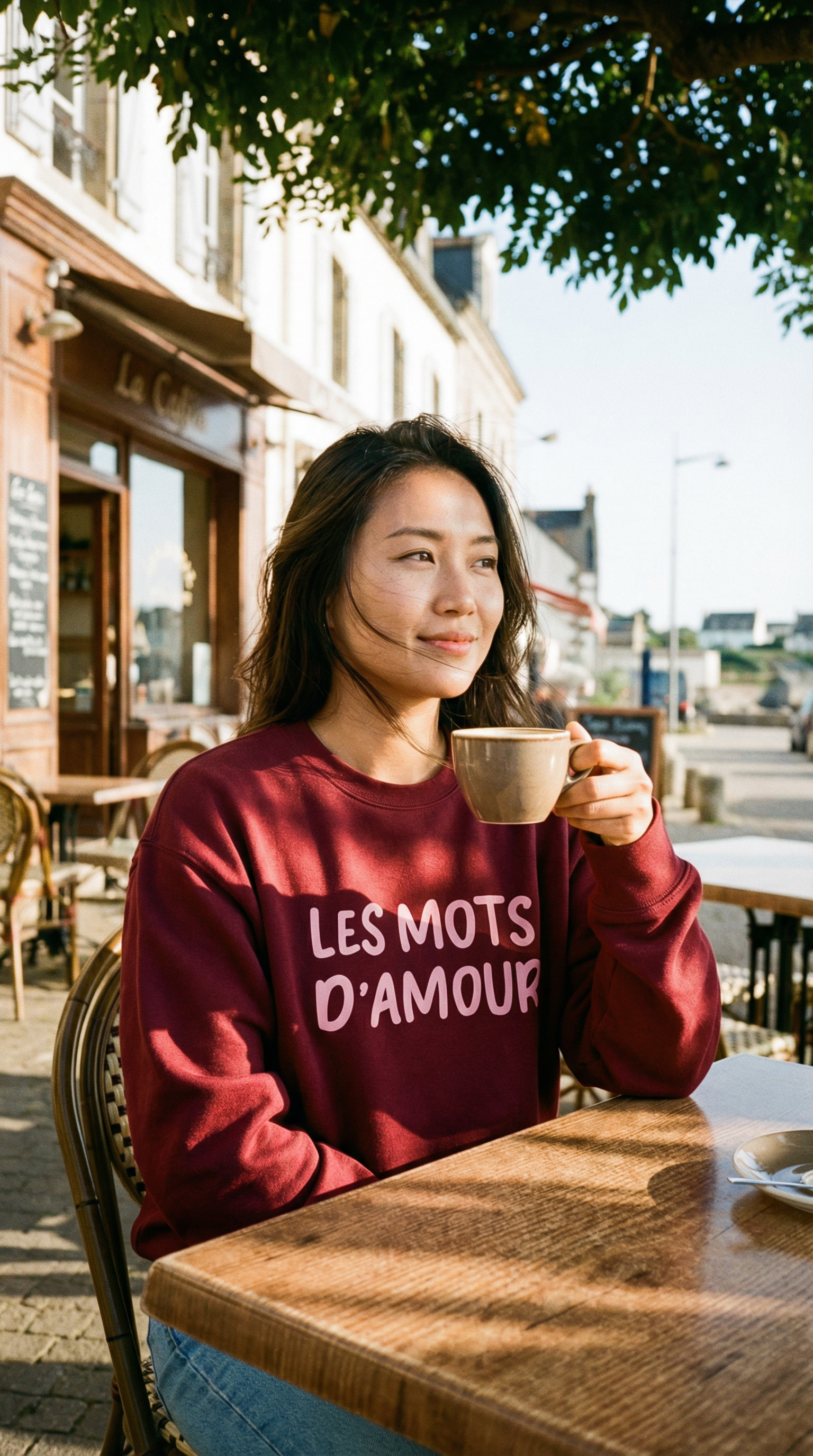 The " Les mots d'Amour" Oversized heavyweight sweatshirt